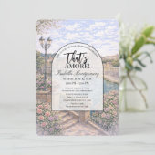 Invitation Rome Italian Themed Bridal Shower (Debout devant)