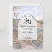 Invitation Rome Italian Themed Bridal Shower (Devant)
