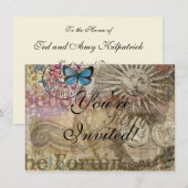 Invitation Rome Italie Voyage Vacances Ville (Devant / Derrière)