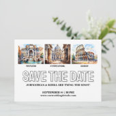 Invitation Rome photo enregistrer la date mariage destination (Debout devant)