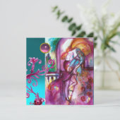 Invitation ROMÉO ET JULIETTE /Tourbillons Floraux Damassés Ro (Debout devant)