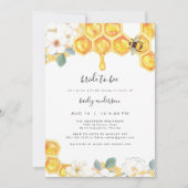 Invitation Romy - Floral Honey Bumble Bee Fête des mariées (Devant)