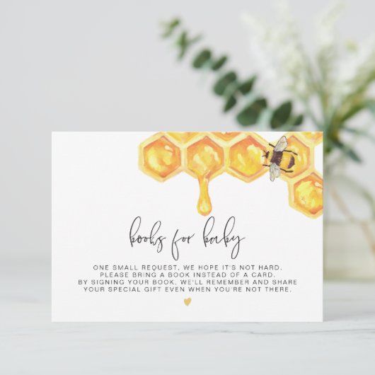 Invitation Romy - Honeypeb Bee Books for Baby Insert (Debout devant)