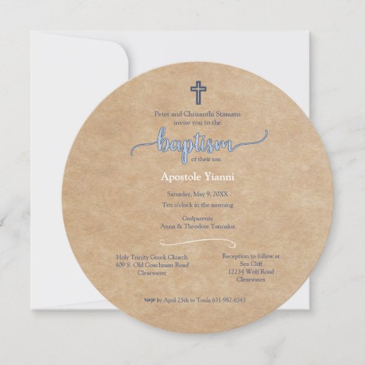 Invitation ronde Apôtre (Devant)