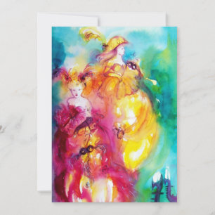 Invitation RONDO À LAGOON, Sweet sixteen Masquerade Party