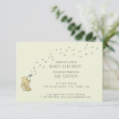 Invitation Roo Bunny - Dandelion Voeux Baby shower (Debout devant)