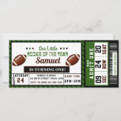 Invitation Roockie de football américain de l'année Anniversa (Devant)