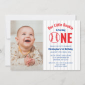 Invitation Rookie Baseball 1er anniversaire (Devant)