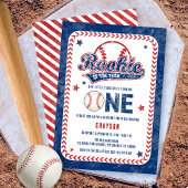 Invitation Rookie de baseball de l'année 1er fête d'anniversa