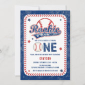 Invitation Rookie de baseball de l'année 1er fête d'anniversa (Devant)
