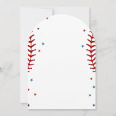 Invitation Rookie de baseball de l'année Baseball 1er anniver (Dos)