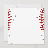 Invitation Rookie de baseball de l'année Baseball 1er anniver (Dos)