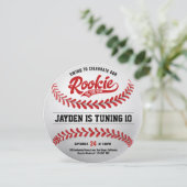 Invitation Rookie de baseball de l'année fête d'anniversaire (Debout devant)