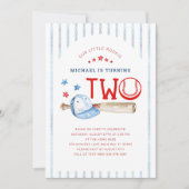 Invitation Rookie de l'année 2e anniversaire de la fête de ba (Devant)