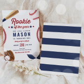 Invitation Rookie De L'Année Baseball 1er Anniversaire