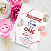 Invitation Rookie de l'année Baseball 1er anniversaire