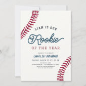 Invitation Rookie de l'année Baseball 1er anniversaire (Devant)