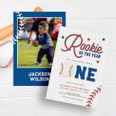 Invitation Rookie de l'année Baseball 1er anniversaire fête