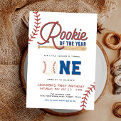 Invitation Rookie de l'année Baseball 1er Anniversaire Fête I