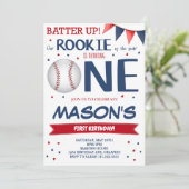 Invitation Rookie de l'année Baseball 1er Anniversaire Invita (Debout devant)