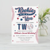 Invitation Rookie de l'année Baseball deuxième 2e anniversair (Debout devant)