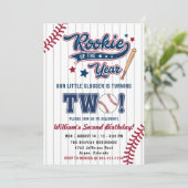 Invitation Rookie de l'année Baseball deuxième 2e anniversair (Debout devant)