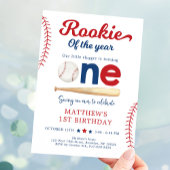 Invitation Rookie de l'année Baseball premier anniversaire