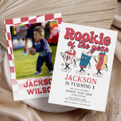 Invitation Rookie de l'année Baseball Super 1er anniversaire