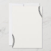 Invitation Rookie De L'Année Deuxième Anniversaire De Basebal (Dos)