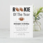 Invitation Rookie De L'Année Football 1Er Anniversaire (Debout devant)