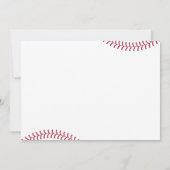 Invitation Rookie De L'Année Premier Anniversaire Baseball Pa (Dos)