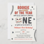 Invitation Rookie De L'Année Premier Anniversaire Baseball Pa (Devant)