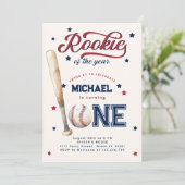 Invitation Rookie de l'année Premier anniversaire de la fête  (Debout devant)