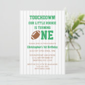 Invitation Rookie Football 1er anniversaire (Debout devant)