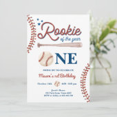 Invitation Rookie of the Year 1st Sport Boy Baseball Annivers (Debout devant)