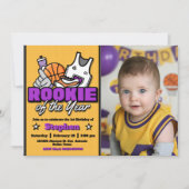 Invitation Rookie of the Year with Photo Landscape (Devant)