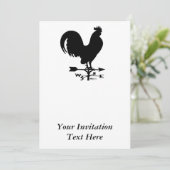 Invitation Rooster de Weathervane (Debout devant)