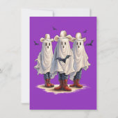 Invitation Rootin’ Tootin’ Cowboy Ghosts Halloween de l'Ouest (Dos)