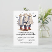 Invitation Rootin’ Tootin’ Cowboy Ghosts Halloween de l'Ouest (Debout devant)