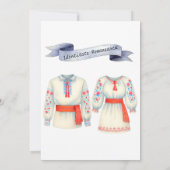 Invitation Roots Roumain Costume folklorique Attire tradition (Dos)