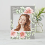 Invitation Rosa Canina Photo Quinceañera (Debout devant)