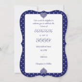 Invitation Rosace bleue (Dos)
