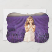 Invitation Rosaire moderne Première Sainte Communion Photo Re (Dos)