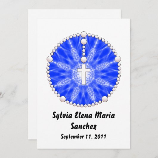 Invitation Rosary Dream (Devant / Derrière)