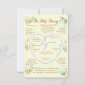 Invitation Rosary Prayer Card (Dos)