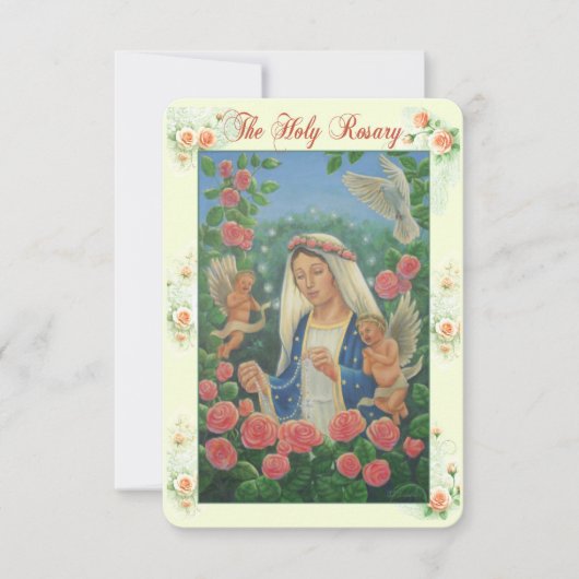 Invitation Rosary Prayer Card (Devant)