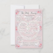 Invitation Rosary Prayer Card with my Original Drawing  (Dos)