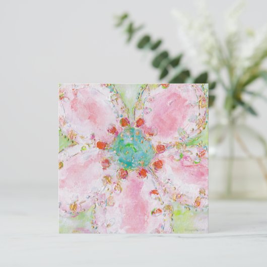 Invitation rose (Debout devant)