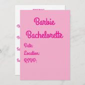 Invitation rose (Devant / Derrière)