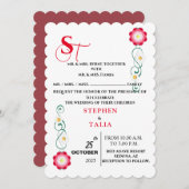 Invitation Rose (Devant / Derrière)